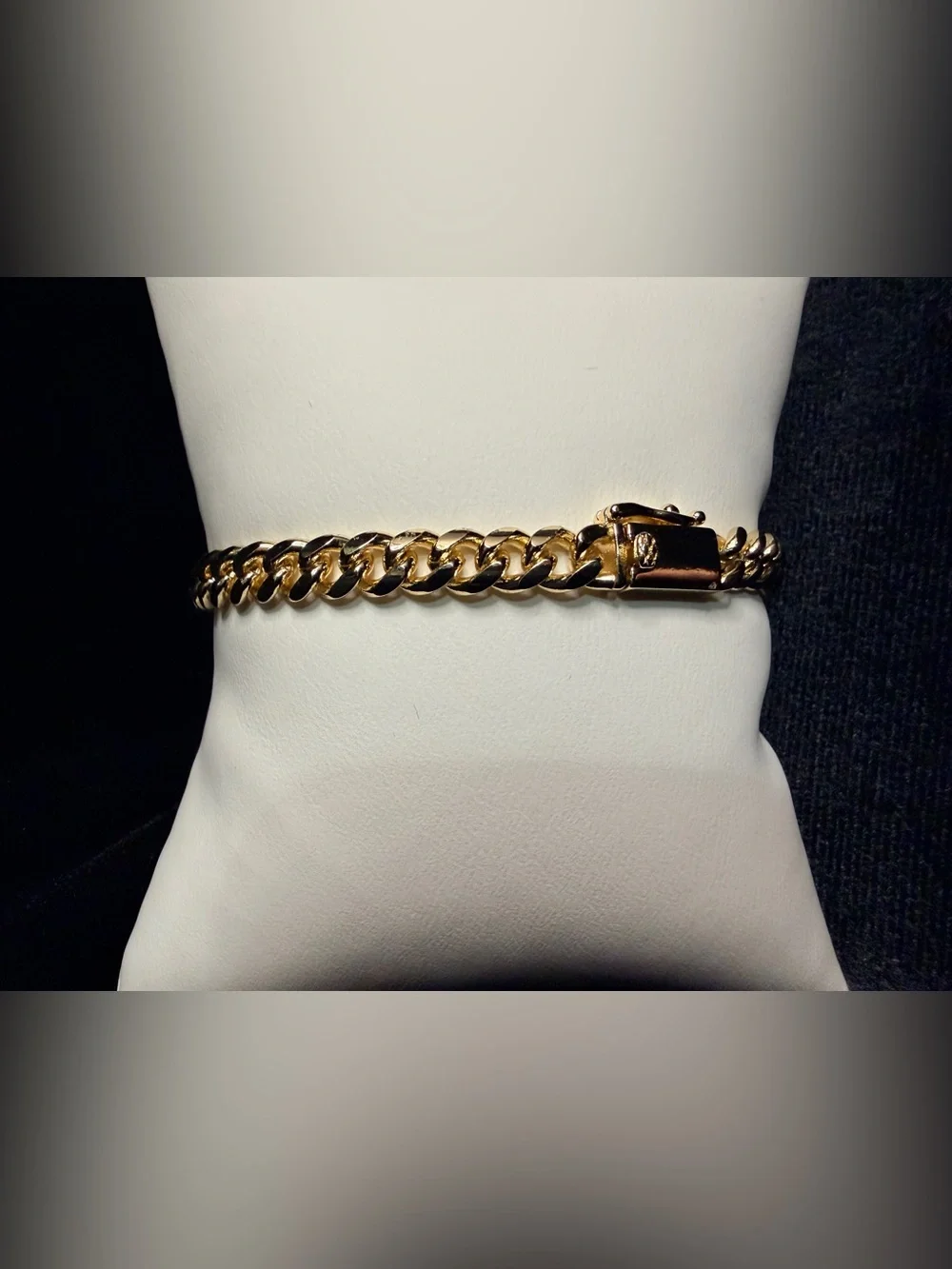 Cuban Bracelet 8in 5.8MM 14K Premium Finish w/Box Lock. Everyday Wear! Brand new